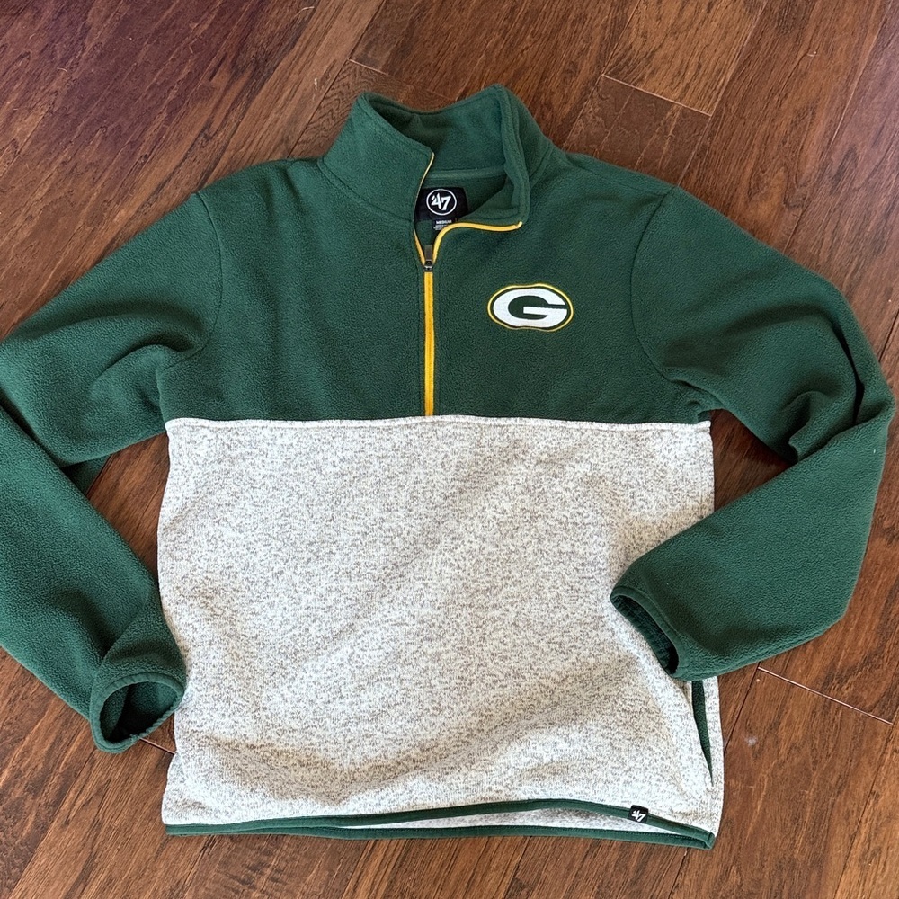 '47 Green and Gray Packers Fleece Pullover